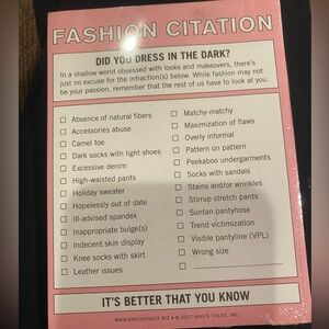 Pink and White Fashion Notepad